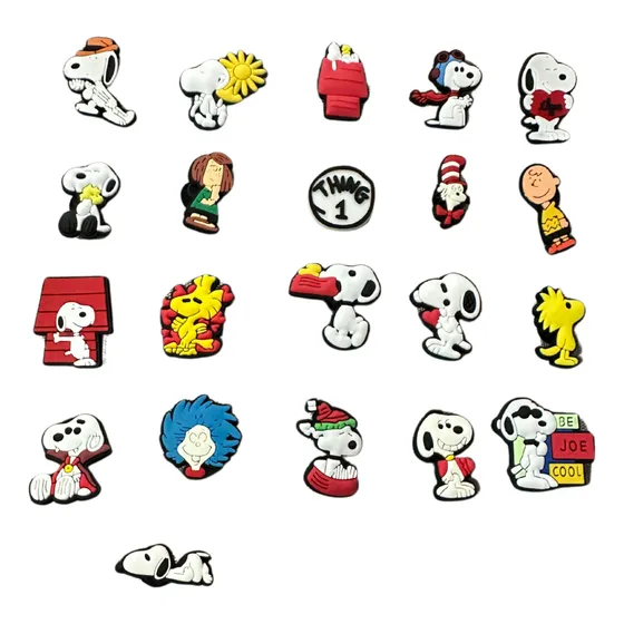 Pines Para Chanclas / Crocs Snoopy X 21 Und