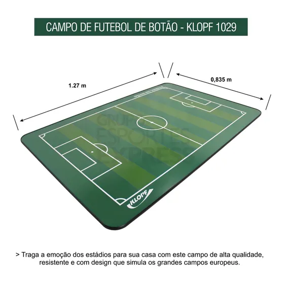 Campo de futebol de botão Klopf cód. 1029