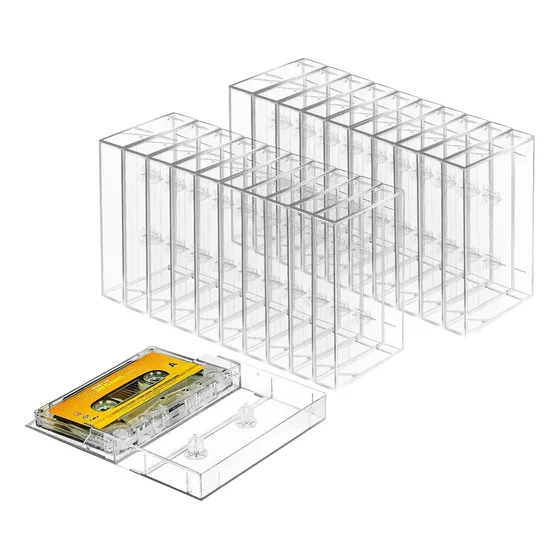 Estuches Para Cassete Transparentes, Paquete De 100 Piezasae