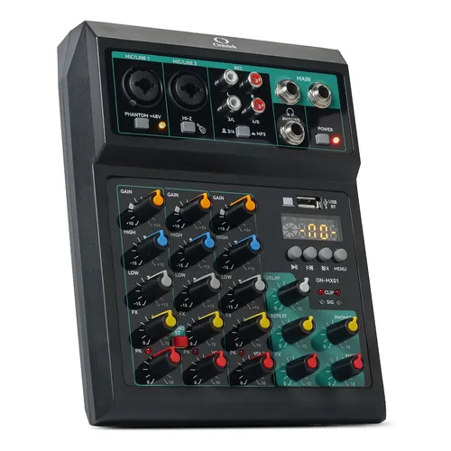 Mesa De Som 6 Canais Lexsen Studio Mix 6 | Frete grátis
