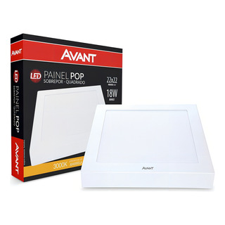 15 Painel Led Plafon Amarela 18w Sobrepor Quadrado 22x22cm Cor Branco 15 Painel Led Plafon Amarela 18w Sobrepor Quadrado 22x22cm Cor Branco