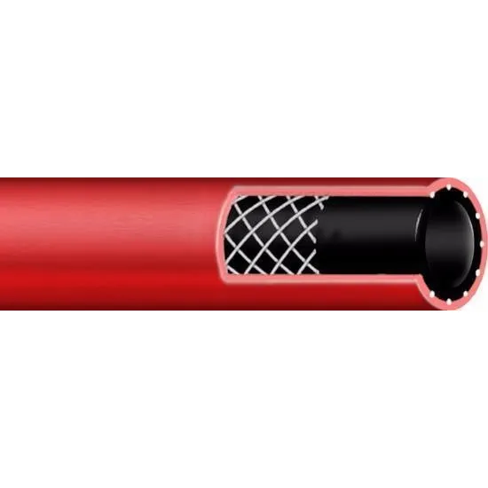 Manguera Roja Multiuso 3/4 300 Psi Aire Agua Negra