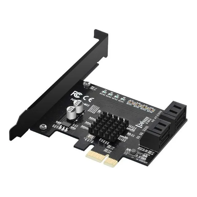 Mzhou Pcie 20 X 1 A Sata 4 Puerto Adaptador De La Tarjeta Y