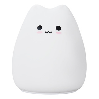 Bonita Luz Nocturna Led Para Gatos, Silicona Que Cambia De C Bonita Luz Nocturna Led Para Gatos, Silicona Que Cambia De C