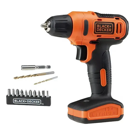 Taladro Atornillador 12v 10mm Accesorios Black Decker Ld12s