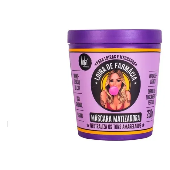 Máscara Matizadora Loira De Farmácia X230 Gr Lola