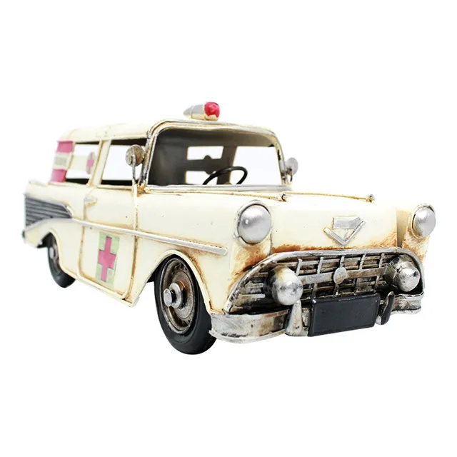 Miniatura Carro Bel Air Ambulância Retrô Rescue Verito