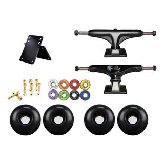 Juego De Ruedas De Skateboard Almohadillas Negro Negro Juego De Ruedas De Skateboard Almohadillas Negro Negro