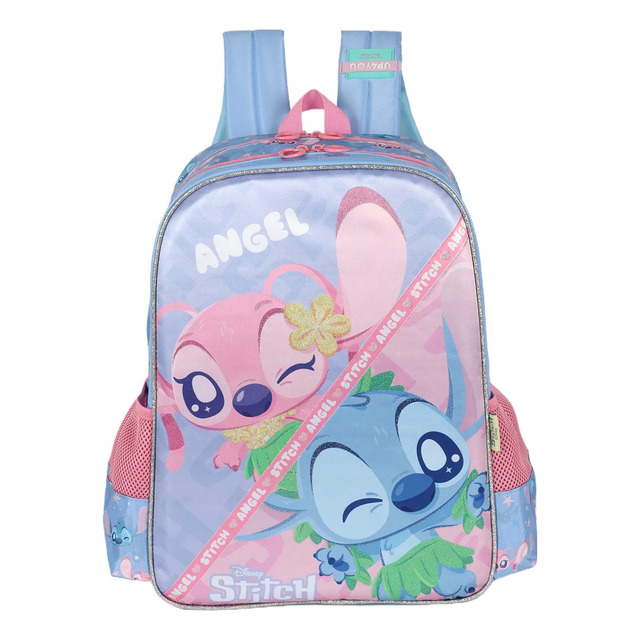 Mochila Costas Escolar Aulas Stitch Is42391sc Azul Liso