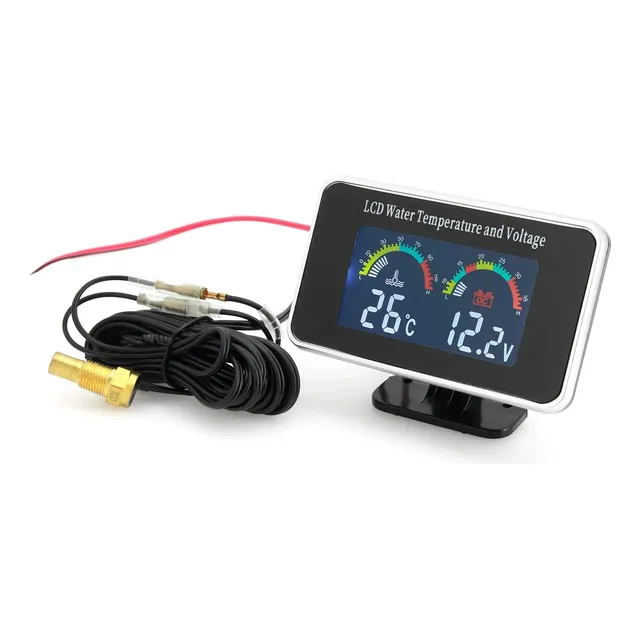 Reloj Marcador De Temperatura + Voltímetro Digital 12v-24v