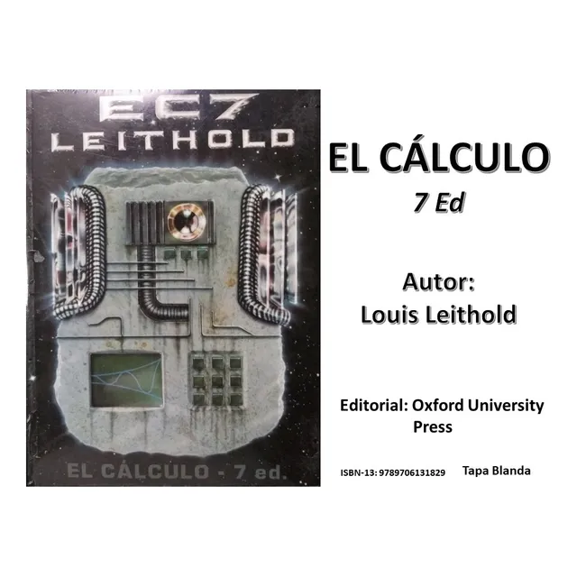 Libro: El Cálculo 7 Ed - Louis Leithold - Oxford Univ. Press