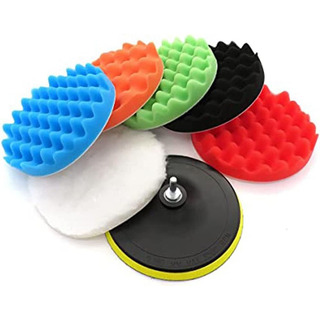 Kit Para Pulir Borla Esponja Almohadillas5 Pulgadas 8 Pzs Kit Para Pulir Borla Esponja Almohadillas5 Pulgadas 8 Pzs