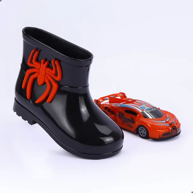 Galocha Infantil Menino Aranha Bota Masculina Botinha Chuva