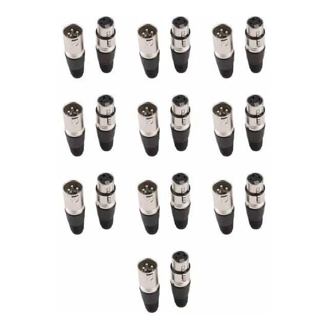 Combo 20 Fichas Xlr Canon  Profesional Audio Dmx