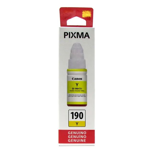 Botella De Tinta Canon Gi-190 G1100 G2100 G3100 Amarilla.
