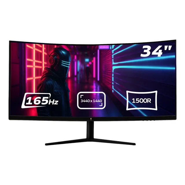Monitor Curvo Gamer 34 Ultrawide 4k 165hz 1ms Profesional