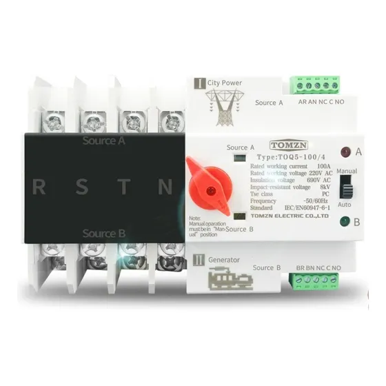 Transferencia Automatica Ats Switch De 125amp 4 Polos