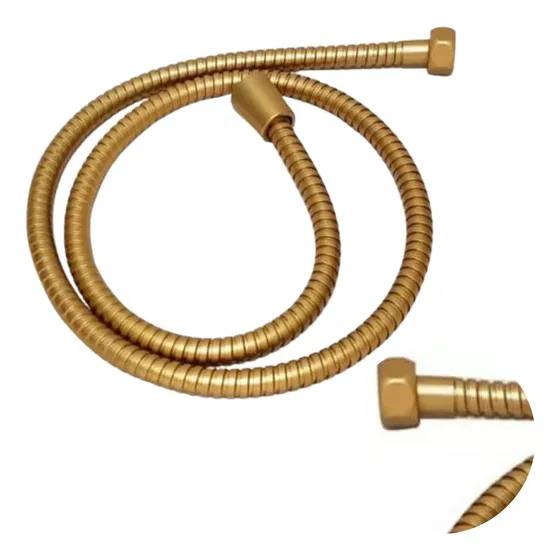 Engate Mangueira Flexível 120cm Dourado Fosco Trançado Inox Cor Dourado-escuro