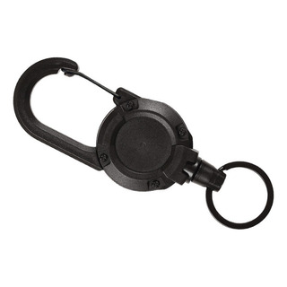 Llavero Resistente Con Soporte Para Cordón De Acero Negro Llavero Resistente Con Soporte Para Cordón De Acero Negro