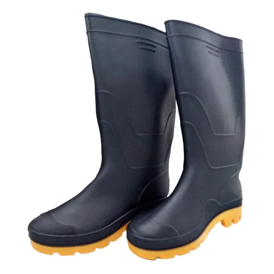 Botas Largas De Goma Pvc Negras / Tallas (39/40)