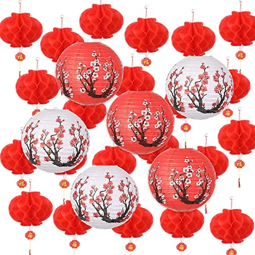 56 Faroles Japoneses Chinos Decorativos Que Incluyen 50 Unid
