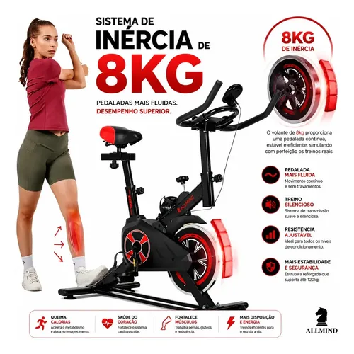 Bicicleta Ergométrica Vertical Uplift Cor Cinza | MercadoLivre