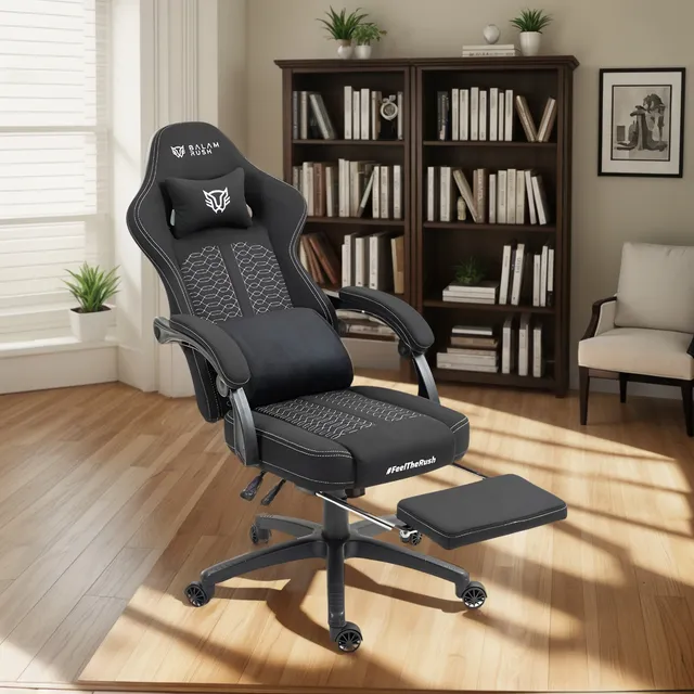 Silla Gamer Force Super Z7 Tela Hasta 150kg Con Reposa Pies