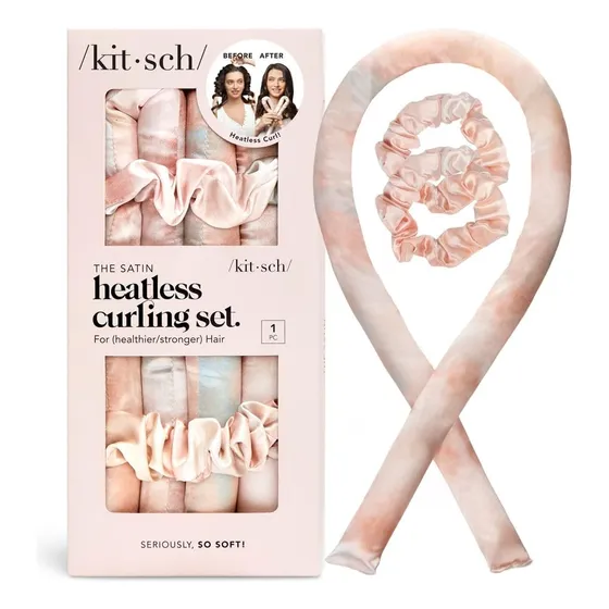 Conjunto De Rizos Sin Calor Para Cabello Satinado