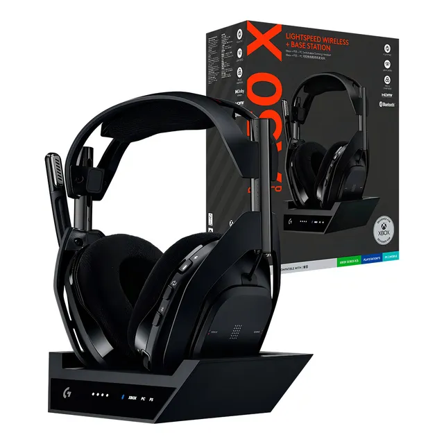 Auricular Gamer Logitech Astro A50 X Inalámbrico Negro con Micrófono