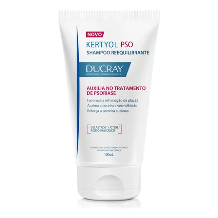 Shampoo Reequilibrante Dermatológico Ducray Kertyol PSO para Psoríase 100ml