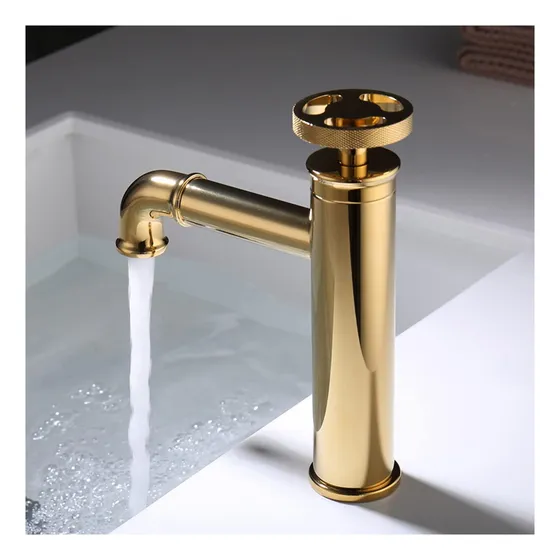Eddge Grifo Baño Lavabo Laton Estilo Industrial Moderno Agua