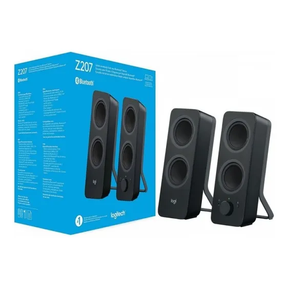 Bocina Z207 Portátil Con bluetooth Color negro Logitech