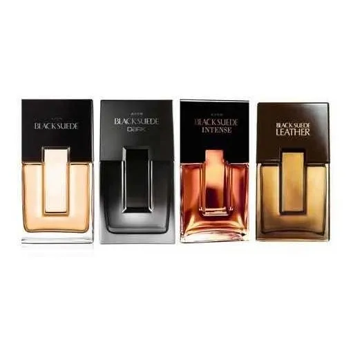 Pack X4 Perfumes Black Suede Avon | Original, Dark, Intense