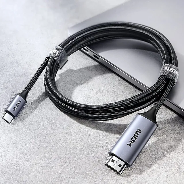Cable Adaptador Ugreen Usb C A Hdmi 4kx2k/60hz 1.5 Metros Color Negro