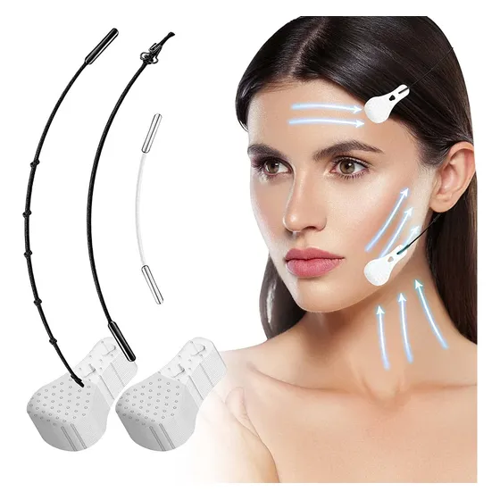 Moon & Back Parches Con Adhesivo De Estiramiento Facial - Tensores Faciales Con Efecto Lifting, Facetape Adelgazante Para Eliminar Las Arrugas, Parpado Caído, Papada Y Cuello