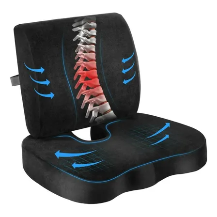 Cojin Lumbar Ergonomico Y Asiento Para Sillas