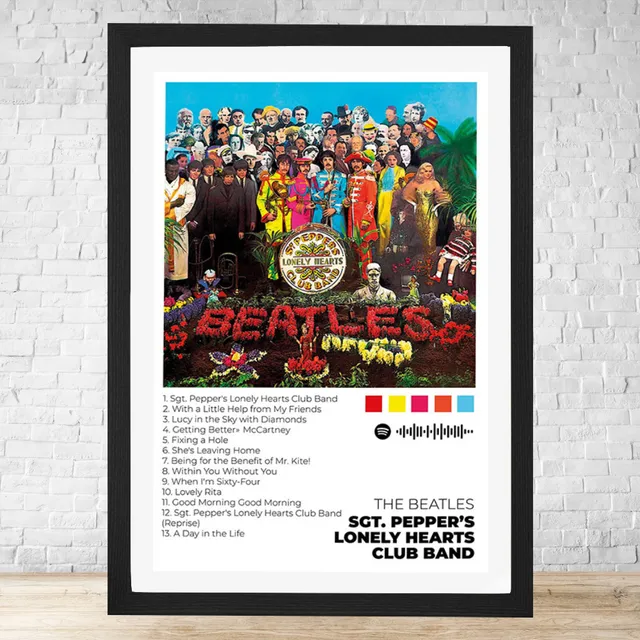 Cuadro Sgt Peppers Lonely Hearts Club Band 30x40 Cm C707