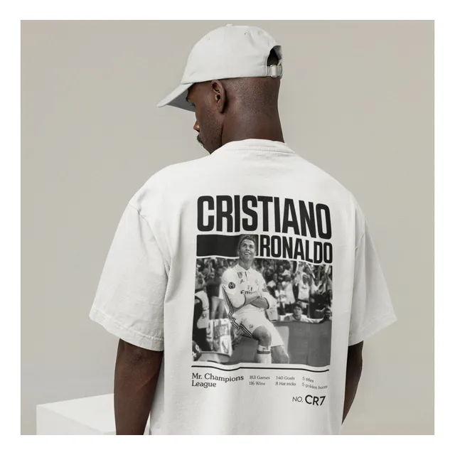 Camiseta Estampada Fenômeno Cr7 Champions League Futebol