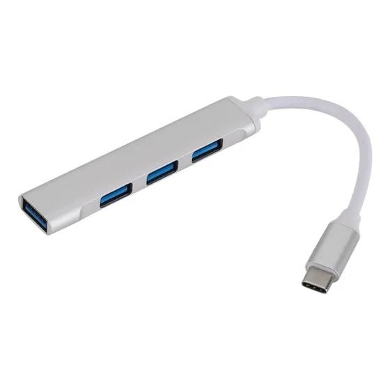 Adaptador Hub Tipo C - 4 Puertos Usb 3.0 Ultra Delgado!