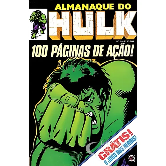 Almanaque Do Hulk N° 2: Almanaque Do Hulk N° 2 Original, De Chris Claremont. 1, Vol. 2. Editorial Rge, Capa Mole, Edição 1 Em Português, 1980