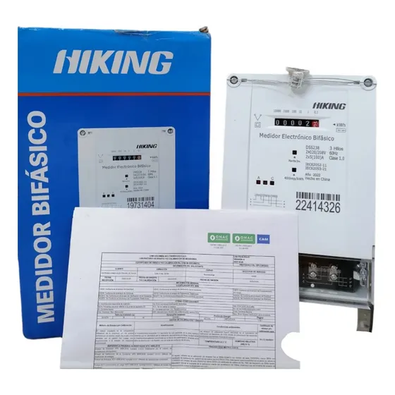 Contador Medidor Bifasico 220v Hiking Con Protocolo