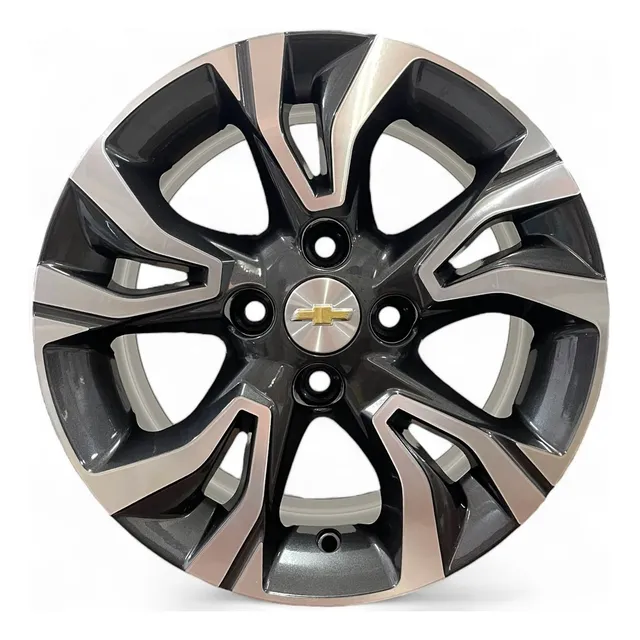 Jogo De Rodas Aro 14 4x100 Gm Onix Turbo 2022 Krmai S35 
