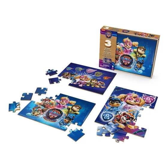 Rompecabezas Spin Master Games Paw Patrol Pack X 3 Und