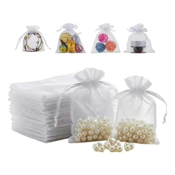 Kit 50 Un Saco Organza Tule Saquinho Todos Tamanhos Premium 10 X 15