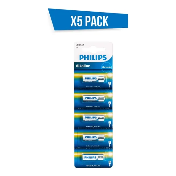 Pila Batería 23a 12v Alcalina Philips Lr23 X5 Und