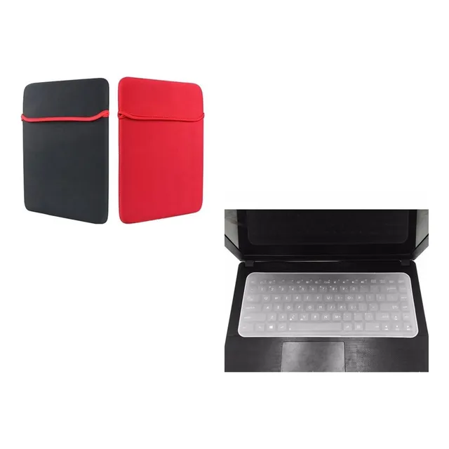 Funda Para Portatil + Protector Teclado Silicona 14  15  @gs