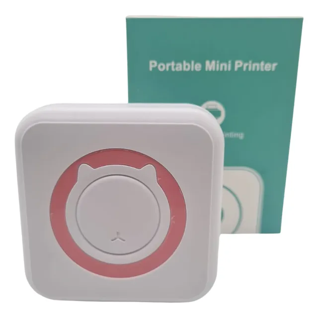 Mini Impresora Térmica Portátil Con Rollos Auto Adhesivos