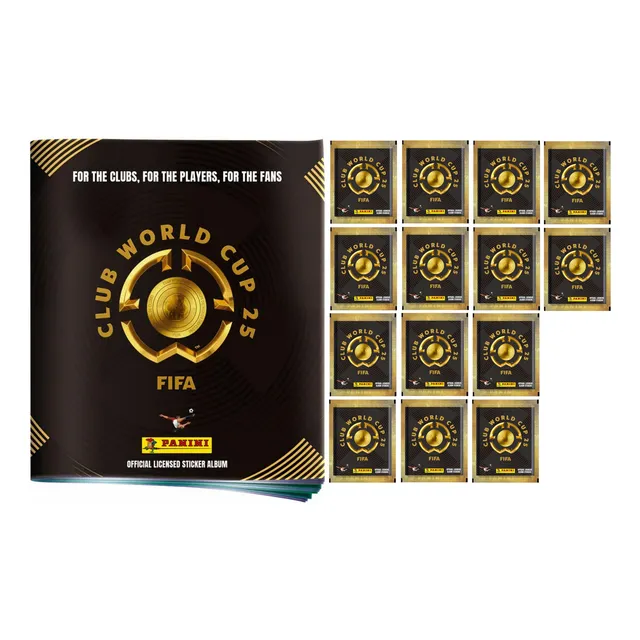 Álbum Pasta Blanda + 14 Sobres Mundial Clubes 25 Fifa Panini