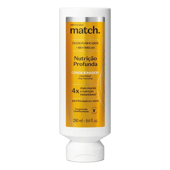 Acondicionador O Boticário Match Nutrición Profunda 280ml