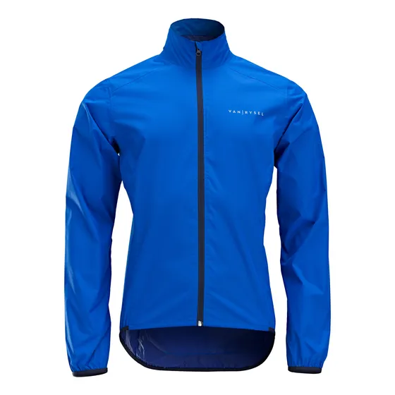 Chamarra Impermeable Ciclismo Hombre Rc100 Azul Triban